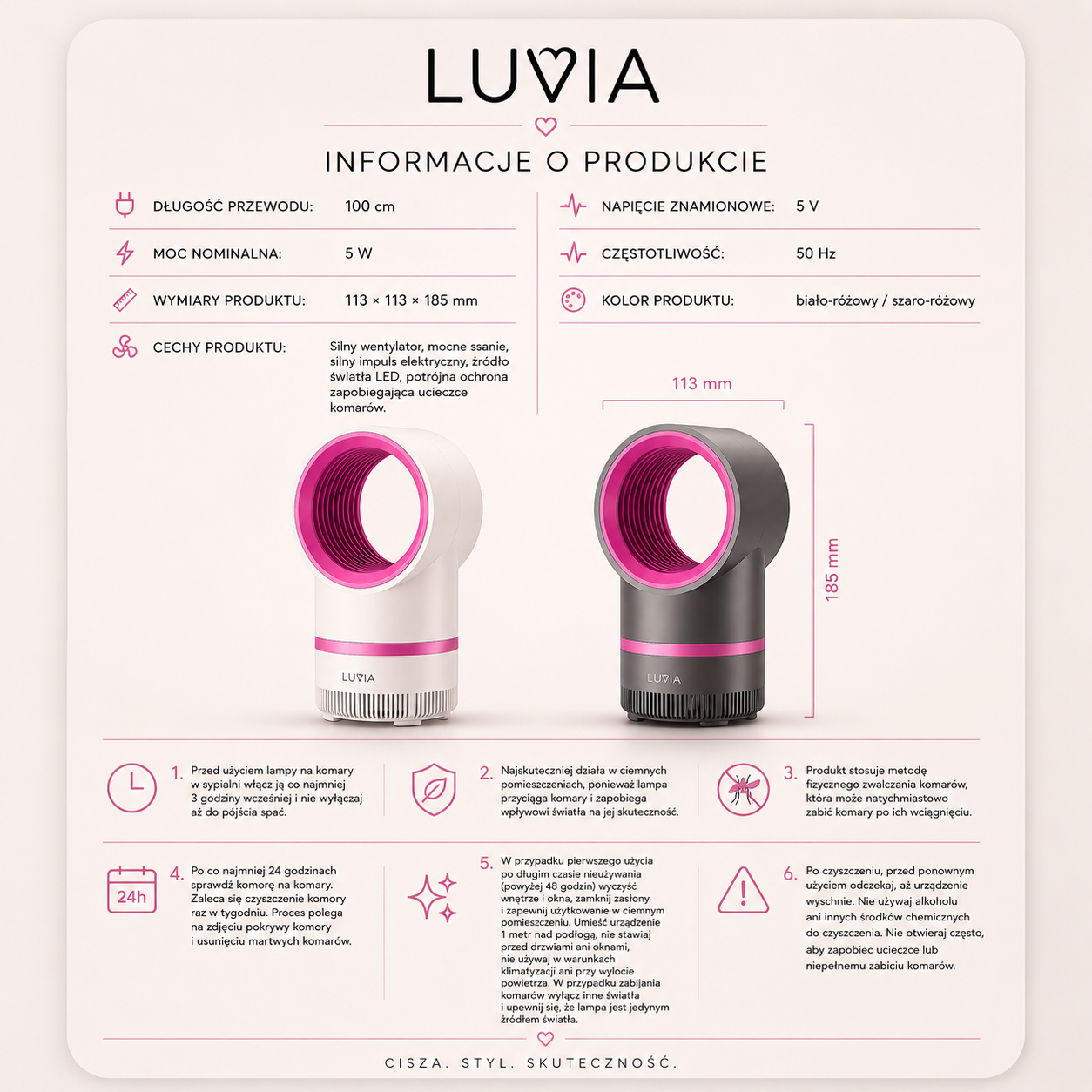 Lampa Owadobójcza Luvia